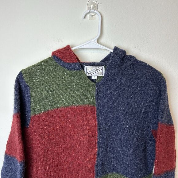 Kerry Traditions Woollen Mills Killarney Ireland Sweater S Colorblock Wool Silk - Picture 2 of 13
